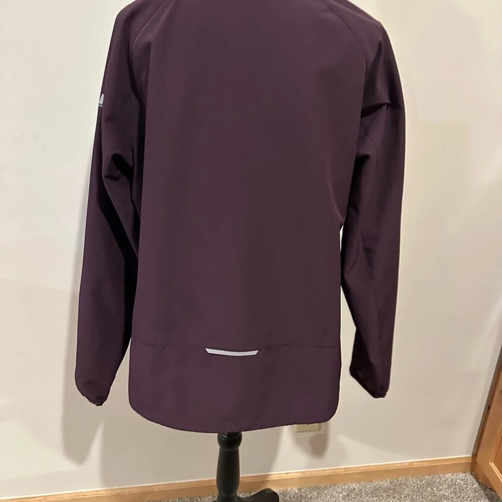 Eddie Bauer Women's Deep Purple Sandstone Backbone Shell Windbreaker Jacket XL - Picture 3 of 7